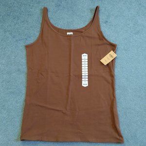 Duluth Trading Co No-Yank Thin Strap Tank - Brown